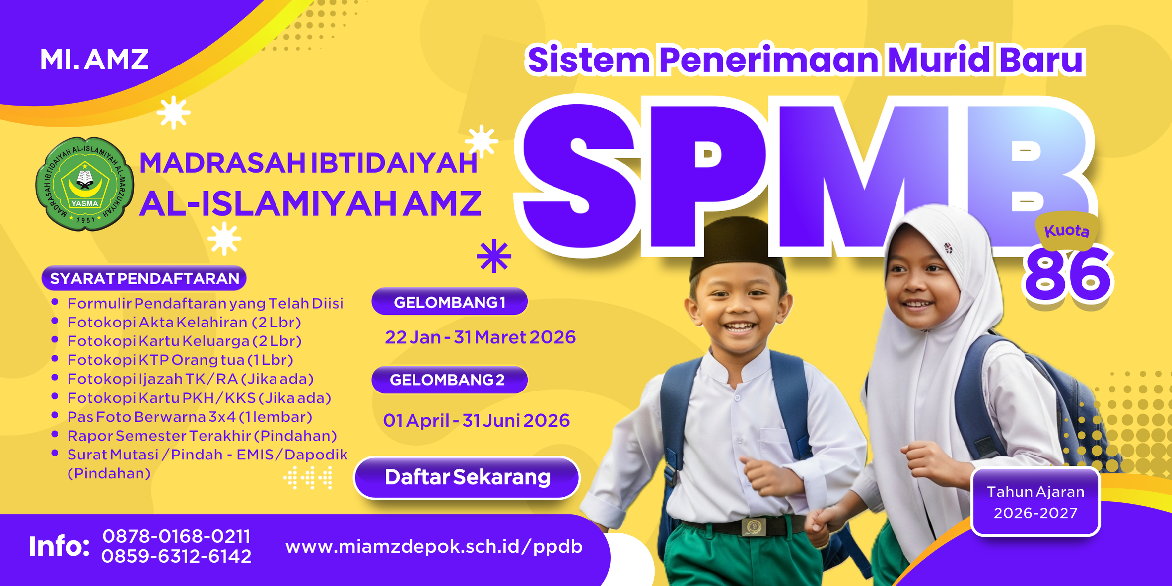 Peneriman Murid Baru Tahun Ajaran 2026/2027